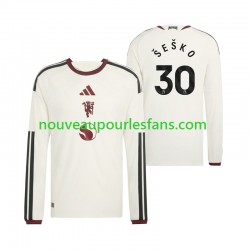 Maillot Manchester United Benjamin Sesko 30 Homme Tenue 3ème 2026-2027 Manche Longue