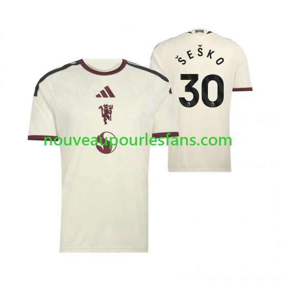 Maillot Manchester United Benjamin Sesko 30 Homme Tenue 3ème 2026-2027 Manche Courte