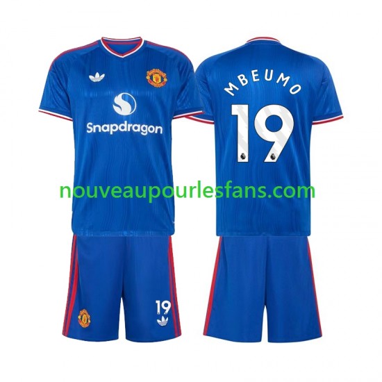 Maillot Manchester United Bryan Mbeumo 19 Enfant Tenue Extérieur 2026-2027 Manche Courte