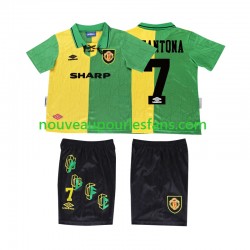 Maillot Manchester United CANTONA 7 1992 Rétro Enfant Tenue 3ème 1994 Manche Courte