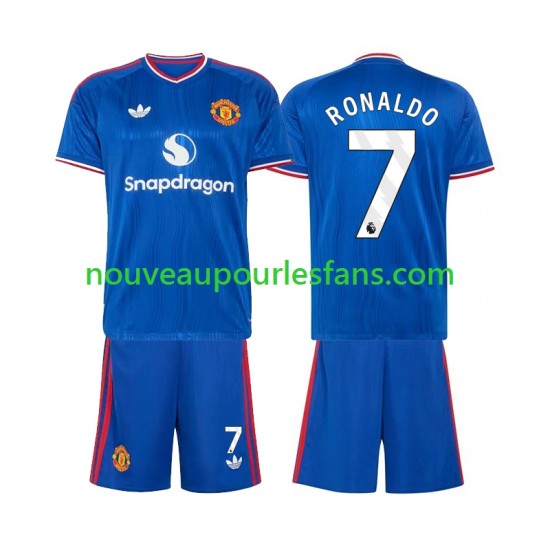 Maillot Manchester United Cristiano Ronaldo 7 Enfant Tenue Extérieur 2026-2027 Manche Courte