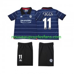 Maillot Manchester United GIGGS 11 2000 Rétro Enfant Tenue Extérieur 1999 Manche Courte