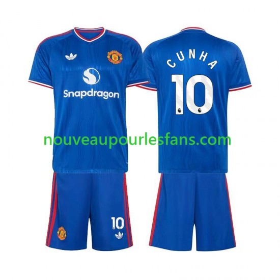 Maillot Manchester United Matheus Cunha 10 Enfant Tenue Extérieur 2026-2027 Manche Courte