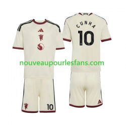 Maillot Manchester United Matheus Cunha 10 Enfant Tenue 3ème 2026-2027 Manche Courte