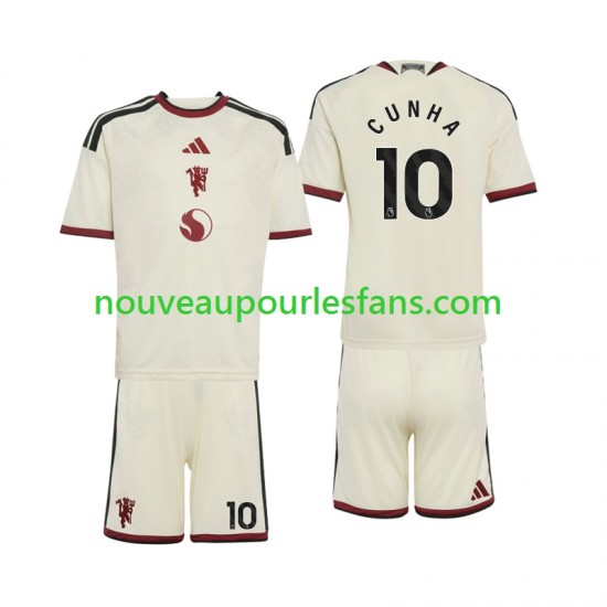 Maillot Manchester United Matheus Cunha 10 Enfant Tenue 3ème 2026-2027 Manche Courte