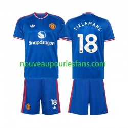 Maillot Manchester United Youri Tielemans 18 Enfant Tenue Extérieur 2026-2027 Manche Courte
