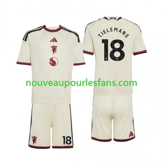 Maillot Manchester United Youri Tielemans 18 Enfant Tenue 3ème 2026-2027 Manche Courte