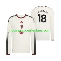 Maillot Manchester United Youri Tielemans 18 Homme Tenue 3ème 2026-2027 Manche Longue