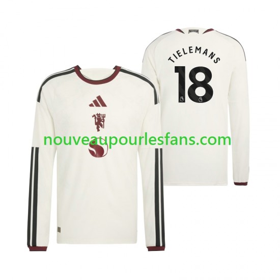 Maillot Manchester United Youri Tielemans 18 Homme Tenue 3ème 2026-2027 Manche Longue