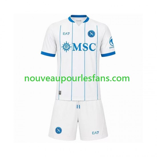 Maillot Naples Enfant Tenue Extérieur 2026-2027 Manche Courte
