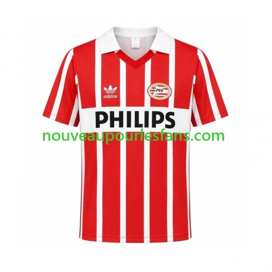 Maillot PSV Eindhoven 1990 Rétro Homme Tenue Domicile Manche Courte
