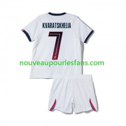 Maillot Paris Saint-Germain Khvicha Kvaratskhelia 7 Enfant Tenue Extérieur 2026-2027 Manche Courte