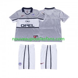 Maillot Paris Saint-Germain 2000 2001 Rétro Enfant Tenue Extérieur Manche Courte
