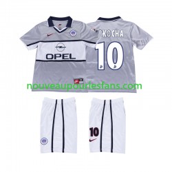 Maillot Paris Saint-Germain OKOCHA 10 2000 2001 Rétro Enfant Tenue Extérieur Manche Courte