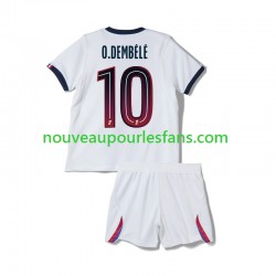 Maillot Paris Saint-Germain Ousmane Dembele 10 Enfant Tenue Extérieur 2026-2027 Manche Courte