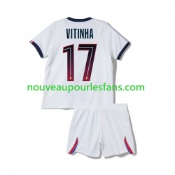 Maillot Paris Saint-Germain Vitinha 17 Enfant Tenue Extérieur 2026-2027 Manche Courte