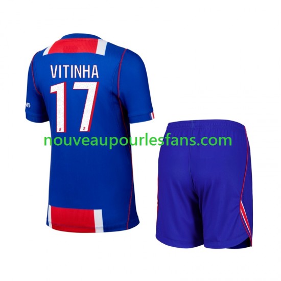 Maillot Paris Saint-Germain Vitinha 17 Enfant Tenue Domicile 2026-2027 Manche Courte