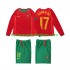 Maillot Portugal Cristiano Ronaldo 17 2004 Rétro Enfant Tenue Domicile Manche Longue