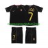 Maillot Portugal FIGO 7 Rétro Enfant Tenue Extérieur 2006 Manche Courte