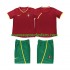 Maillot Portugal Rétro Enfant Tenue Domicile 2002 Manche Courte