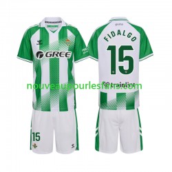 Maillot Real Betis Fidalgo 15 Enfant Tenue Domicile 2026-2027 Manche Courte
