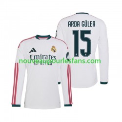 Maillot Real Madrid Arda Guler 15 Homme Tenue Domicile 2026-2027 Manche Longue