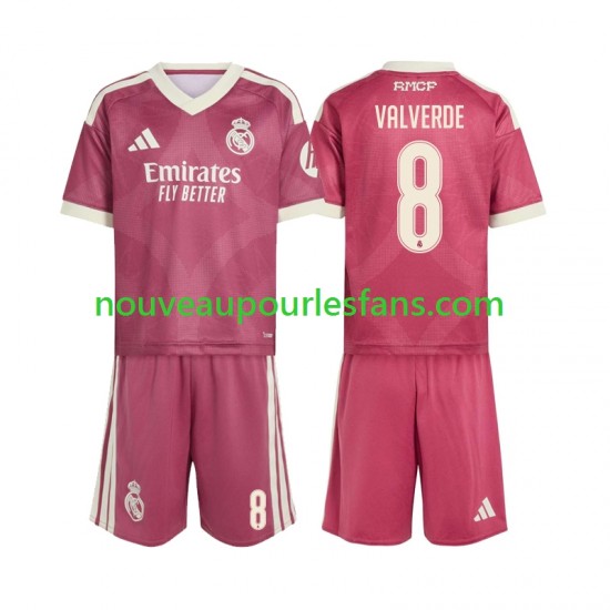 Maillot Real Madrid Federico Valverde 8 Enfant Tenue 3ème 2026-2027 Manche Courte