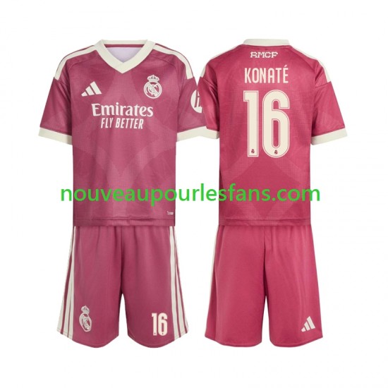 Maillot Real Madrid Ibrahima Konate 16 Enfant Tenue 3ème 2026-2027 Manche Courte