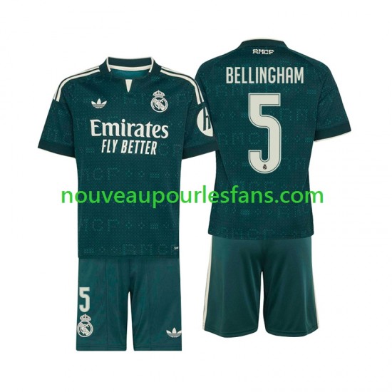 Maillot Real Madrid Jude Bellingham 5 Enfant Tenue Extérieur 2026-2027 Manche Courte