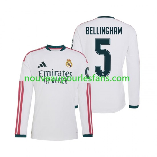 Maillot Real Madrid Jude Bellingham 5 Homme Tenue Domicile 2026-2027 Manche Longue