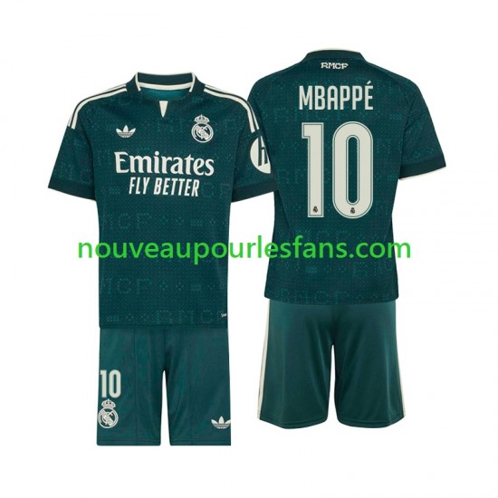Maillot Real Madrid Mbappé Kylian 10 Enfant Tenue Extérieur 2026-2027 Manche Courte