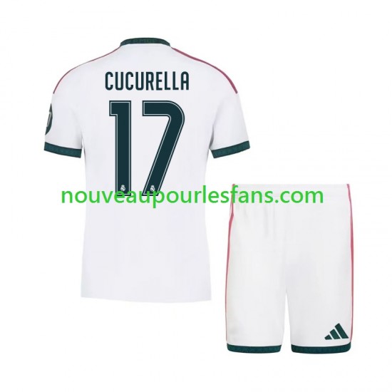 Maillot Real Madrid Marc Cucurella 17 Enfant Tenue Domicile 2026-2027 Manche Courte