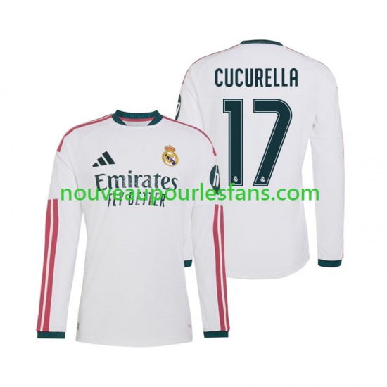 Maillot Real Madrid Marc Cucurella 17 Homme Tenue Domicile 2026-2027 Manche Longue