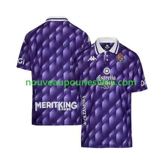 Maillot Real Valladolid Rétro Homme Tenue Domicile 2025-2026 Manche Courte
