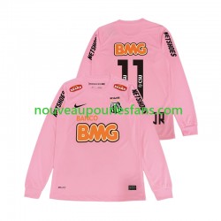 Maillot Santos Neymar JR 11 2012 2013 Rétro Homme Tenue 4ème Manche Longue