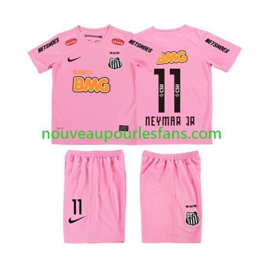 Maillot Santos Neymar JR 11 2012 2013 Rétro Enfant Tenue 4ème Manche Courte