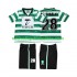 Maillot Sporting CP Cristiano Ronaldo 28 2000 Rétro Enfant Tenue Domicile 1999 Manche Courte
