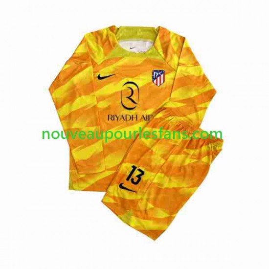 Maillot Atlético Madrid Jan Oblak 13 Orangecolor Gardien Enfant 2023-2024 Manche Longue