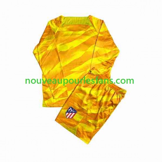 Maillot Atlético Madrid Orangecolor Gardien Enfant 2023-2024 Manche Longue