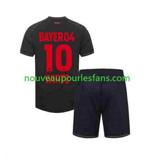 Maillot Bayer 04 Leverkusen Florian Wirtz 10 Enfant Tenue Domicile 2023-2024 Manche Courte