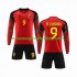 Maillot Belgique R.LUKAKU 9 Enfant Tenue Domicile Coupe du Monde 2022 Manche Longue