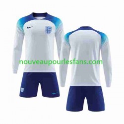 Maillot Angleterre Enfant Tenue Domicile Coupe du Monde 2022 Manche Longue