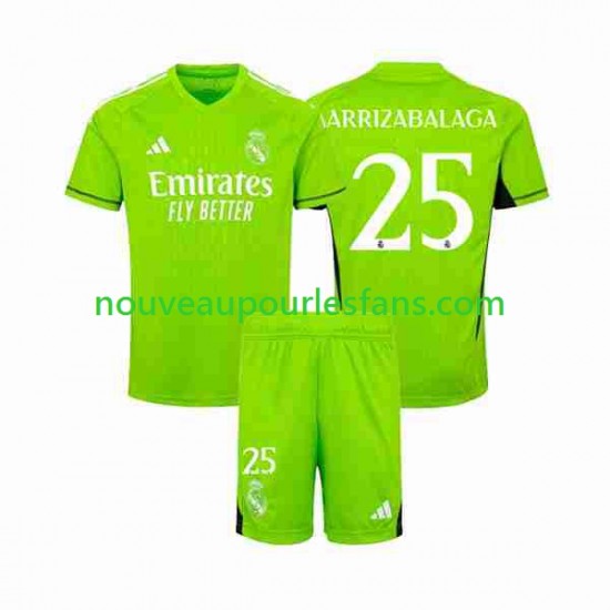 Maillot Real Madrid Kepa Arrizabalaga 25 Gardien Enfant Tenue Domicile 2023-2024 Manche Courte