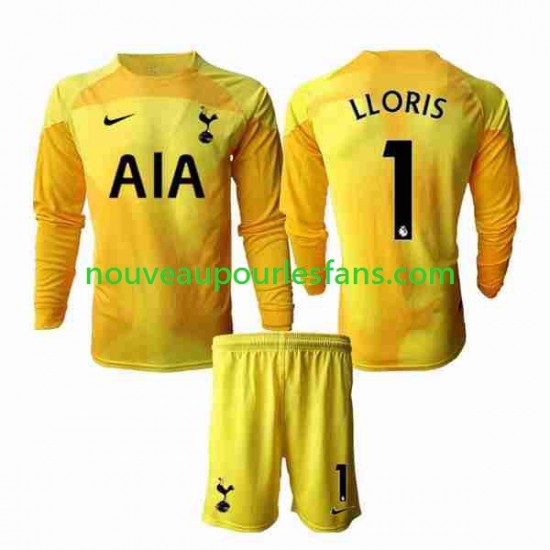 Maillot Tottenham Hotspur Hugo Lloris 1 Gardien Enfant Tenue Domicile 2022-2023 Manche Longue