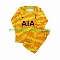 Maillot Tottenham Hotspur Orangecolor Gardien Enfant Tenue Extérieur 2023-2024 Manche Longue