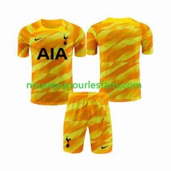 Maillot Tottenham Hotspur Orangecolor Gardien Enfant Tenue Extérieur 2023-2024 Manche Courte