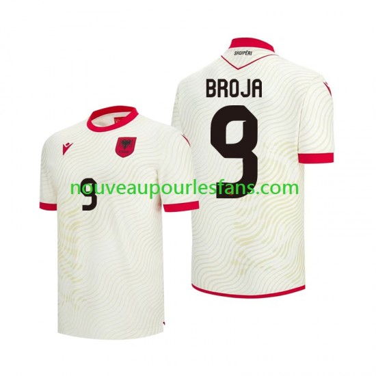 Maillot Albanie Armando Broja 9 Homme Tenue Extérieur Coupe du Monde 2026 Manche Courte