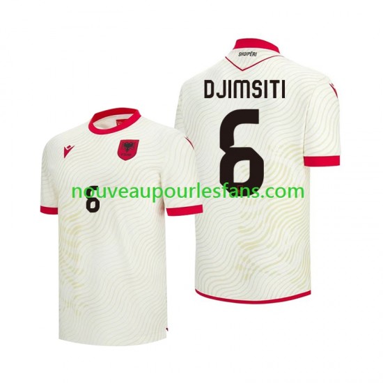 Maillot Albanie Berat Djimsiti 6 Homme Tenue Extérieur Coupe du Monde 2026 Manche Courte