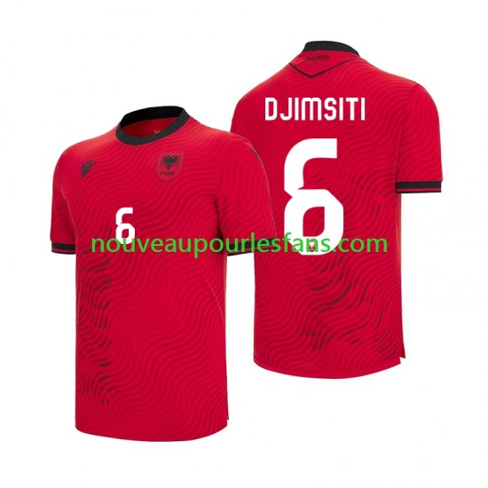 Maillot Albanie Berat Djimsiti 6 Homme Tenue Domicile Coupe du Monde 2026 Manche Courte