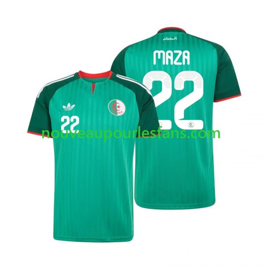 Maillot Algérie Ibrahim Maza 22 Homme Tenue Extérieur 2026 Manche Courte
